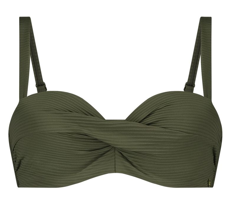 Ten Cate Beach twisted bikinitop deep olive