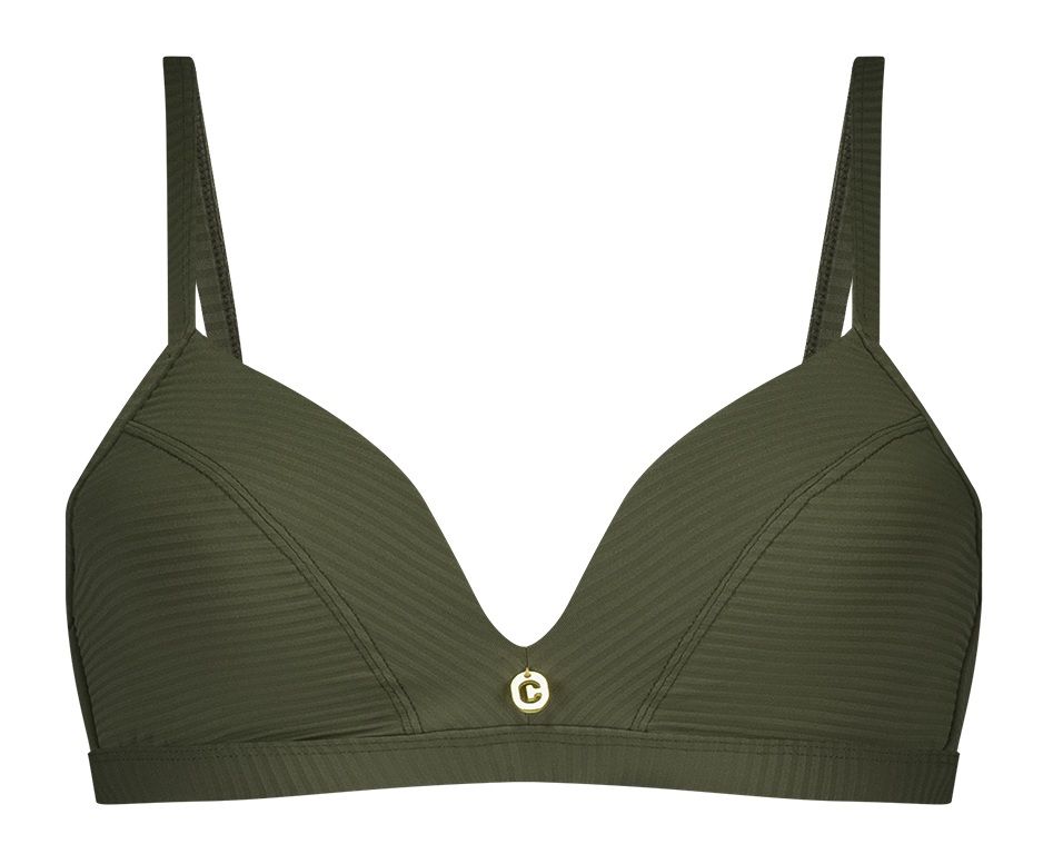 Ten Cate Beach triangle bikinitop deep olive