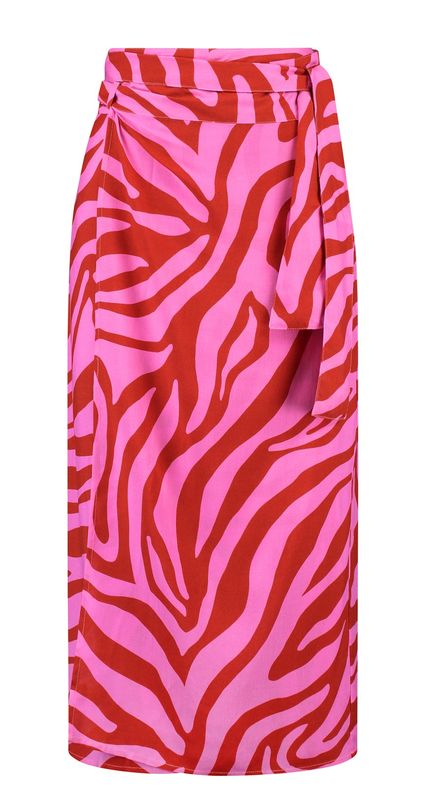 Beachlife wikkelrok pink zebra