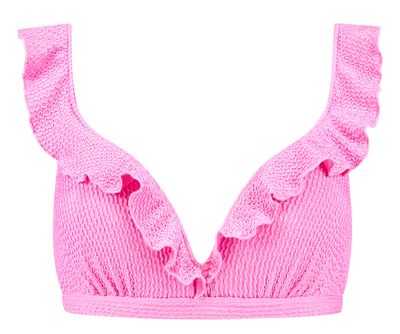 Beachlife ruffle bikinitop pink