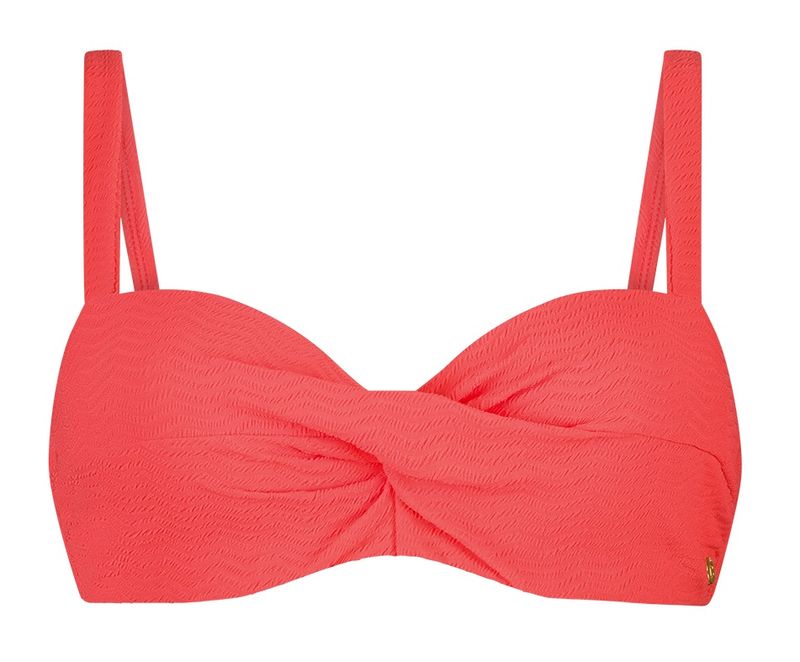 Ten Cate Beach twisted bikinitop sunset neon