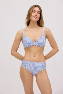 Ysabel Mora bikiniset blauw gestreept