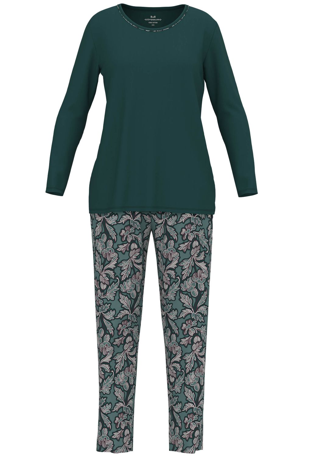 Gotzburg pyjama lange mouw groen