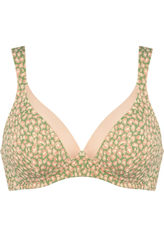 Naturana The Wednesday voorgevormde bh zonder beugel panter roze