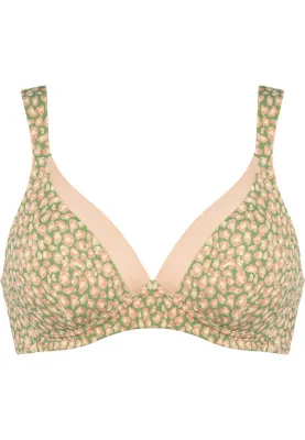 Naturana The Wednesday voorgevormde bh zonder beugel panter roze