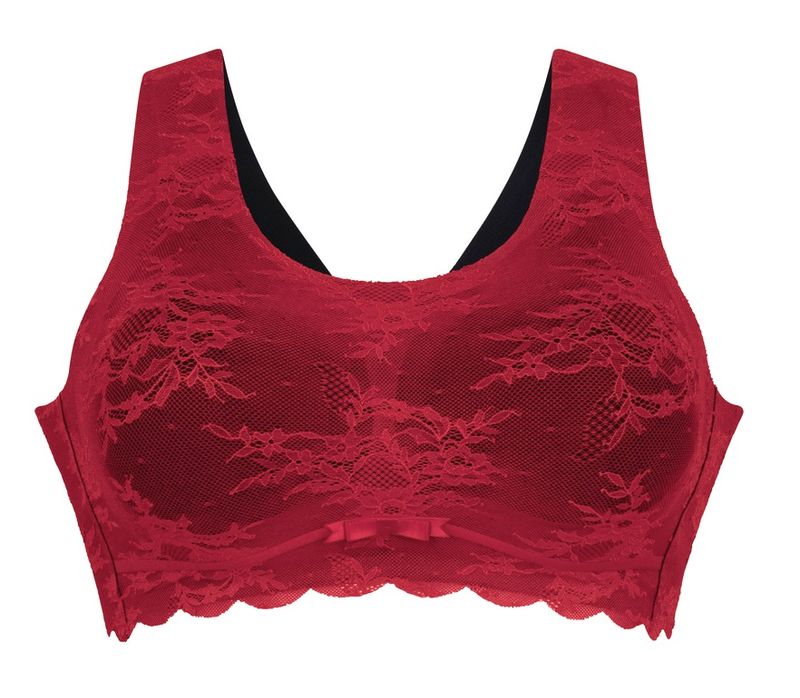 Anita Essential lace bralette rood