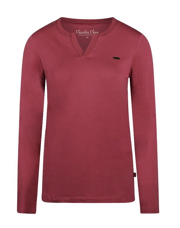Charlie choe O-Cozy days pyjama shirt cassis