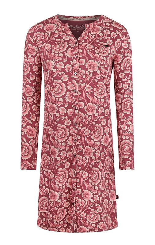 Charlie Choe O-Cozy days nachthemd cassis