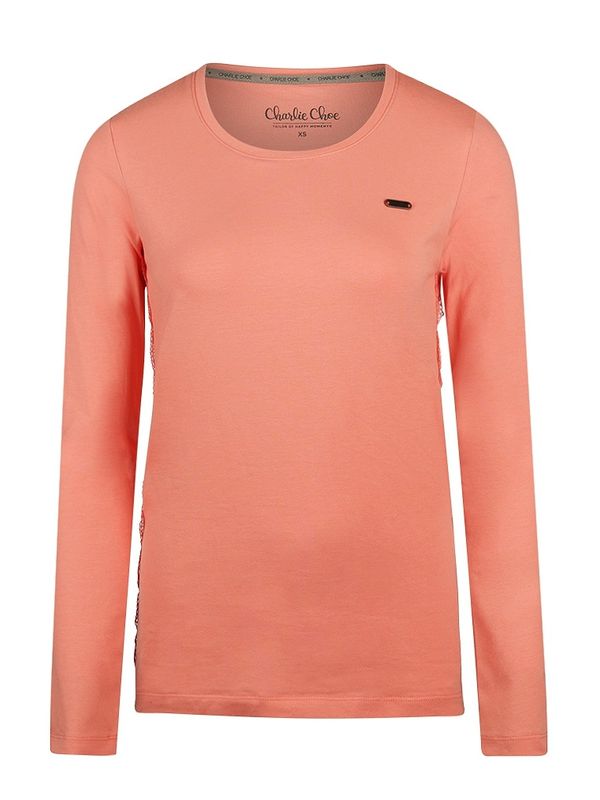 Charlie Choe O-Lovely nights pyjama shirt coral