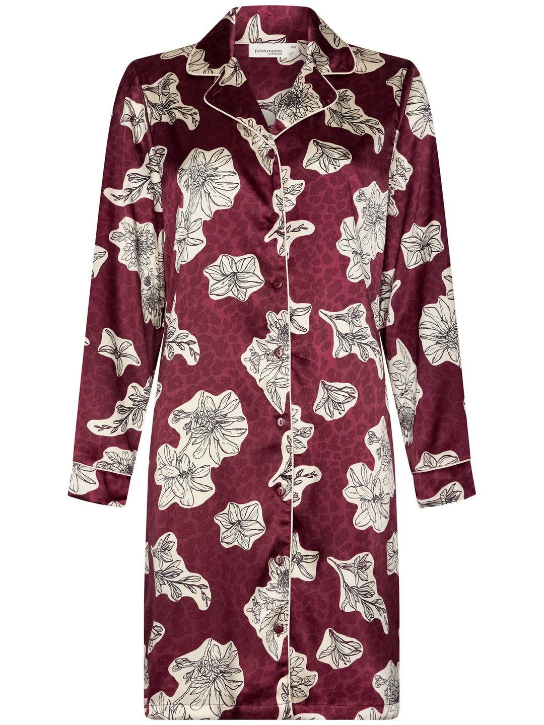 Pastunette Premium nachthemd burgundy dream