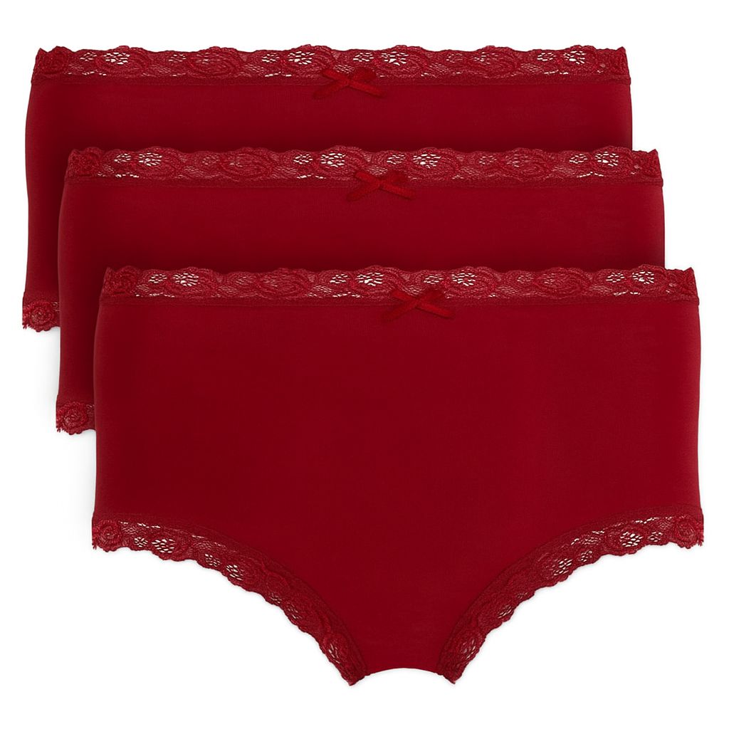 Nina von C Cosy tailleslip 3-pack rood