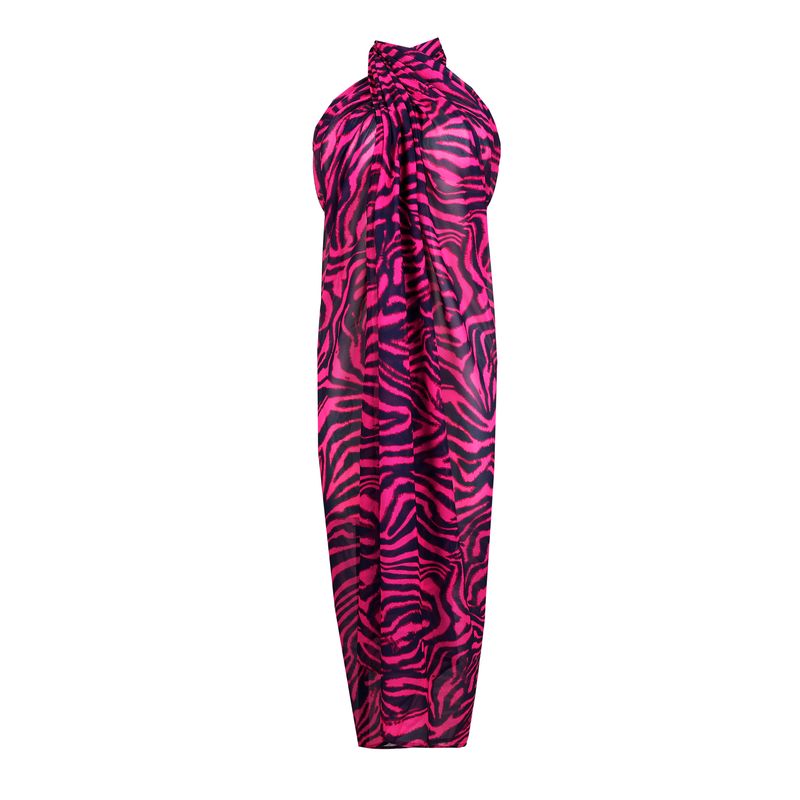 PrimaDonna Swim Malabo pareo hot pink zebra