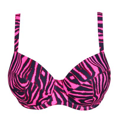 PrimaDonna Swim Malabo balconette bikinitop hot pink zebra