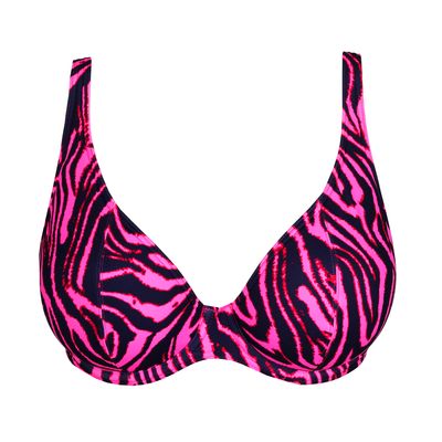 PrimaDonna Swim Malabo plunge bikinitop hot pink zebra