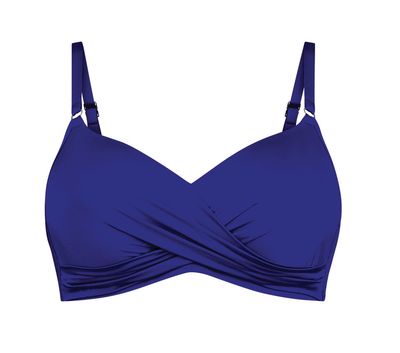 Anita Care Shiny Liberia prothese bikinitop blue violet