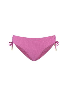 Beachlife Pink Shimmer lace up bikinibroekje