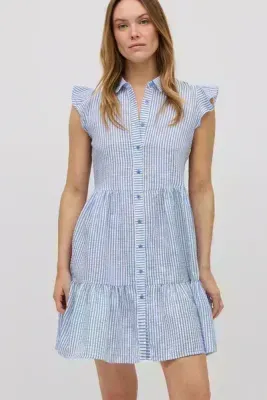 Ysabel Mora jurkje streep