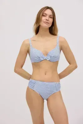 Ysabel Mora bikiniset blauw gestreept
