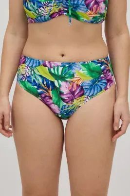 Ysabel Mora hoge bikinislip tropical