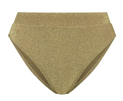 Beachlife high waist bikinibroekje gold glitter