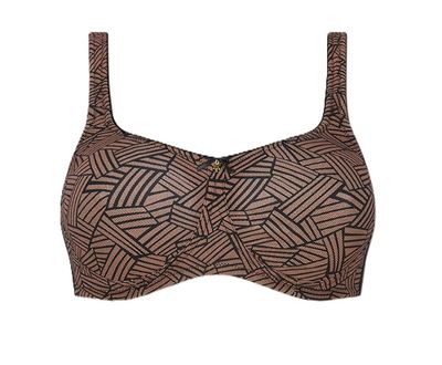 Amoena Brooke prothese bh zonder beugel black/cafe