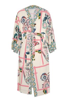 Mey Fragmented Garden kimono almond milk