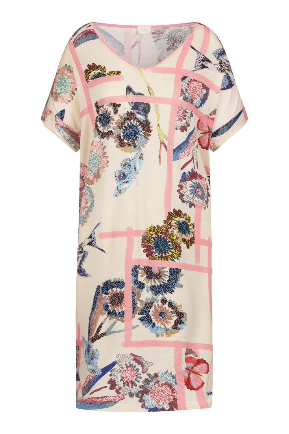 Mey Fragmented Garden nachthemd almond milk