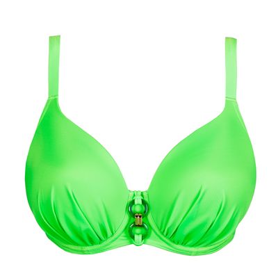 PrimaDonna Swim Pilon hartvormige bikinitop neon lime