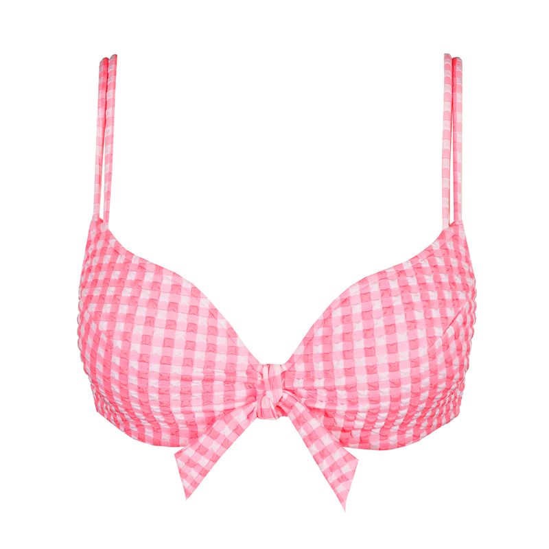 Marie Jo Swim Mary Lynn bikinitop hartvorm rose gingham