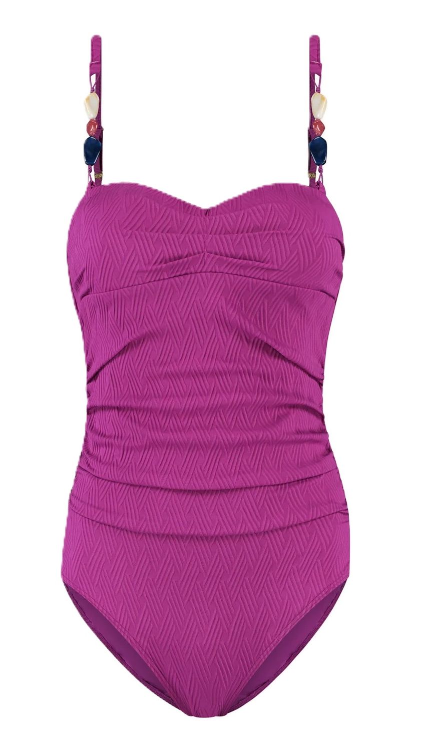 Cyell Texture Viola bandeau badpak