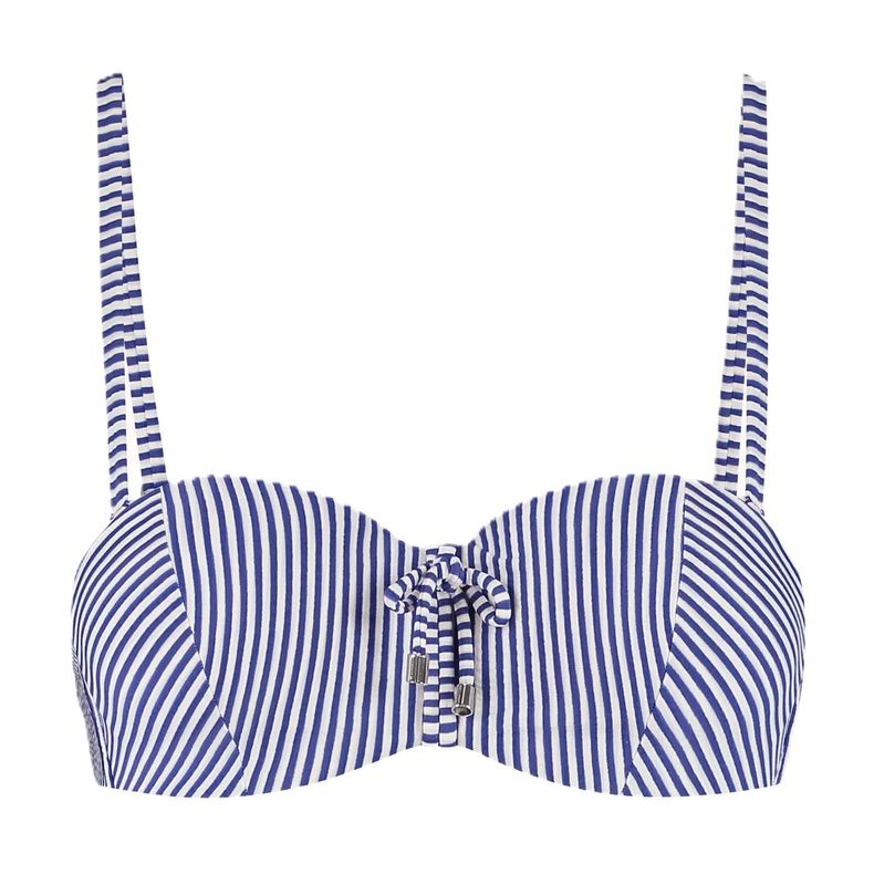 Cyell Seersucker bandeau bikinitop