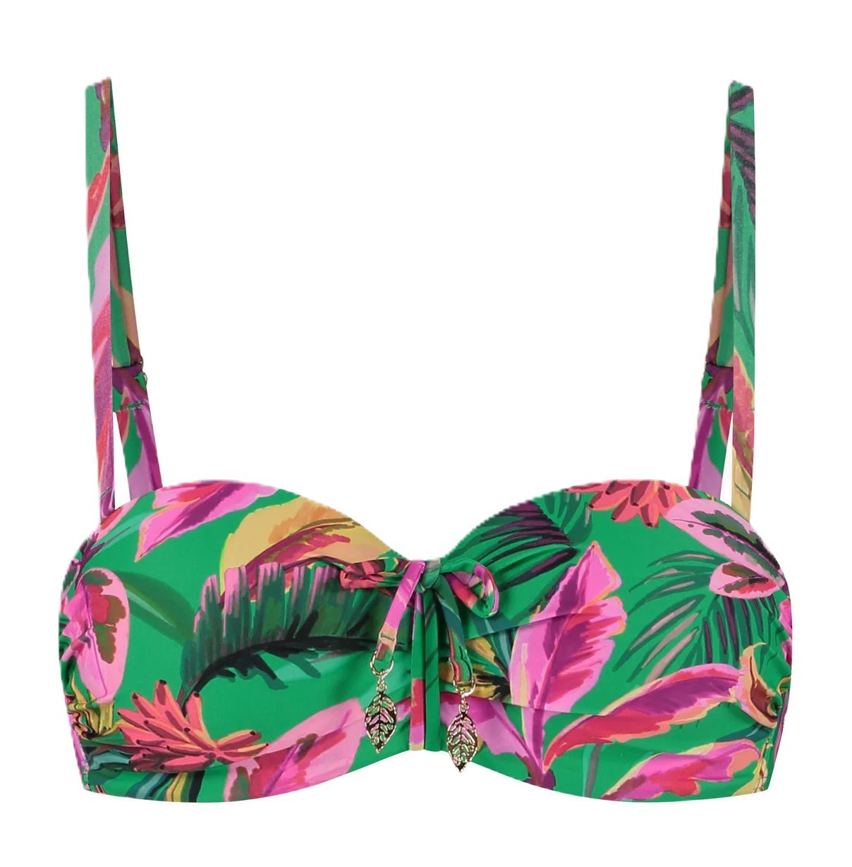 Cyell Floral Forest bandeau bikinitop