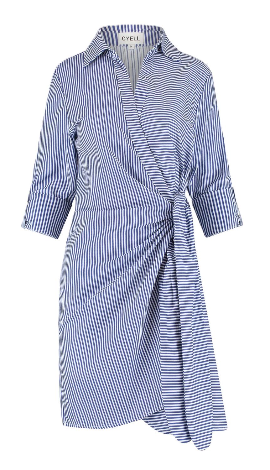 Cyell Seersucker overslag jurk