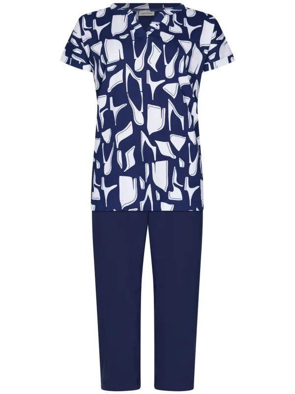 Pastunette Midnight Mosaics pyjama dark blue