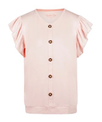 Charlie Choe Amalfi Coast pyjama shirt light peach