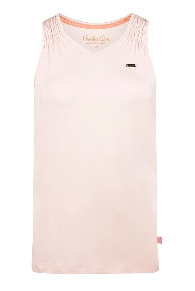 Charlie Choe Amalfi Coast pyjama top light peach