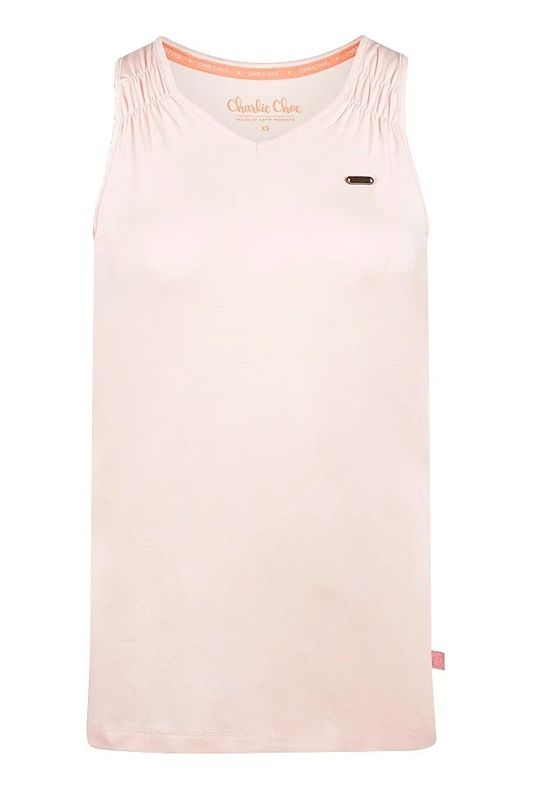 Charlie Choe Amalfi Coast pyjama top light peach