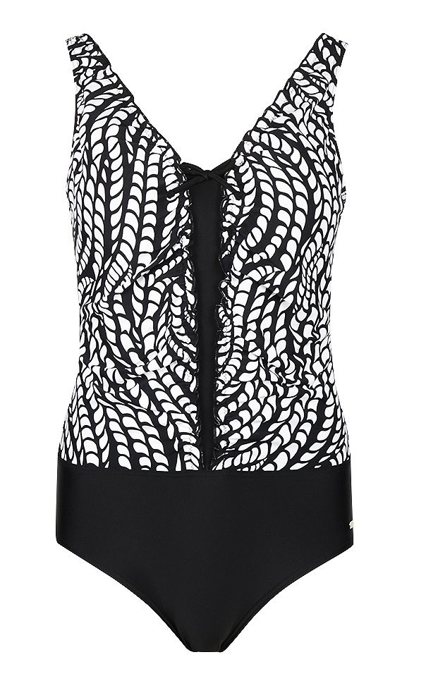 Mila Frill badpak zwart wit