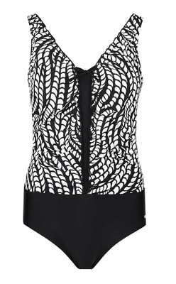 Mila Frill badpak zwart wit