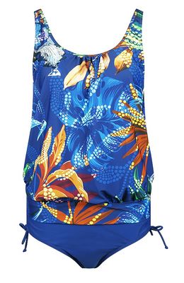 Mila bloezende tankini cobalt