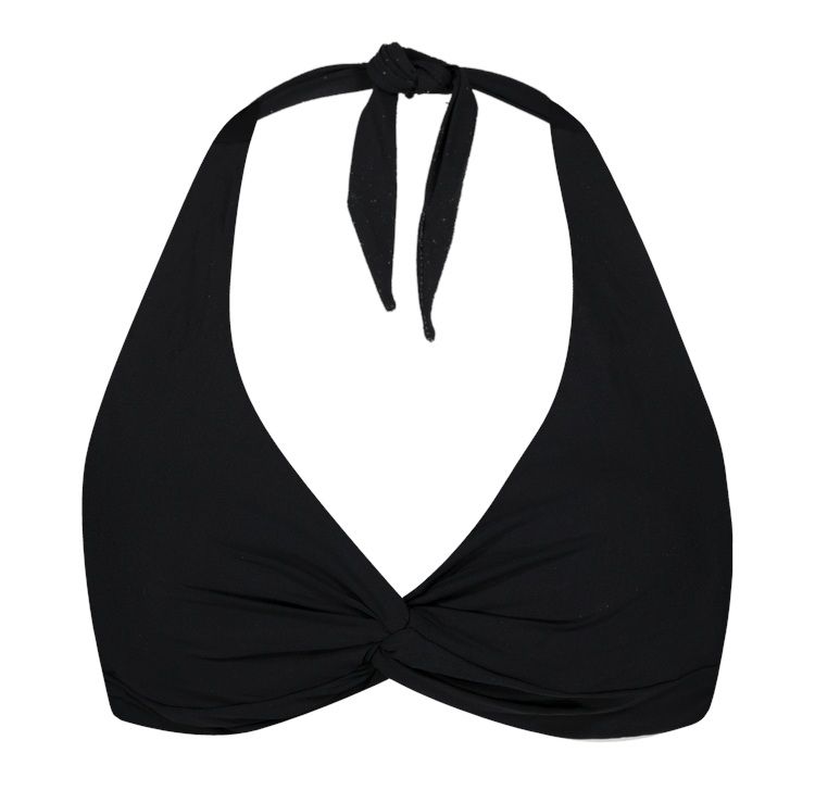 Barts Solid Cross Halter bikinintop zwart