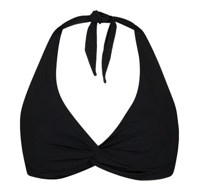 Barts Solid Cross Halter bikinintop zwart