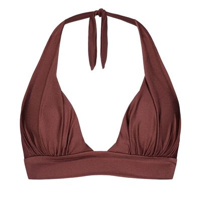 Barts Isla Triangle Halter bikinitop maroon
