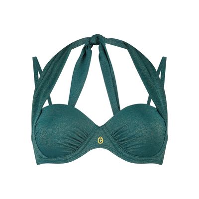 Ten Cate Beach multiway bikinitop bottle green