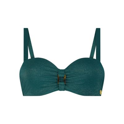 Ten Cate Beach Twisted Buckle bikinitop bottle green