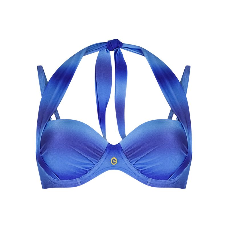 Ten Cate Beach multiway bikinitop faded blues