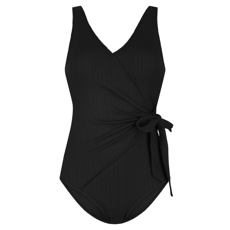 Ten Cate Beach v-hals badpak rib black