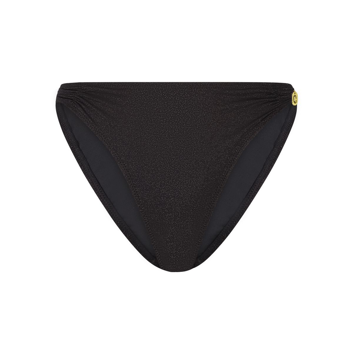 Ten Cate Highleg bikinislip shiny zwart