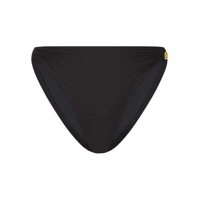 Ten Cate Highleg bikinislip shiny zwart