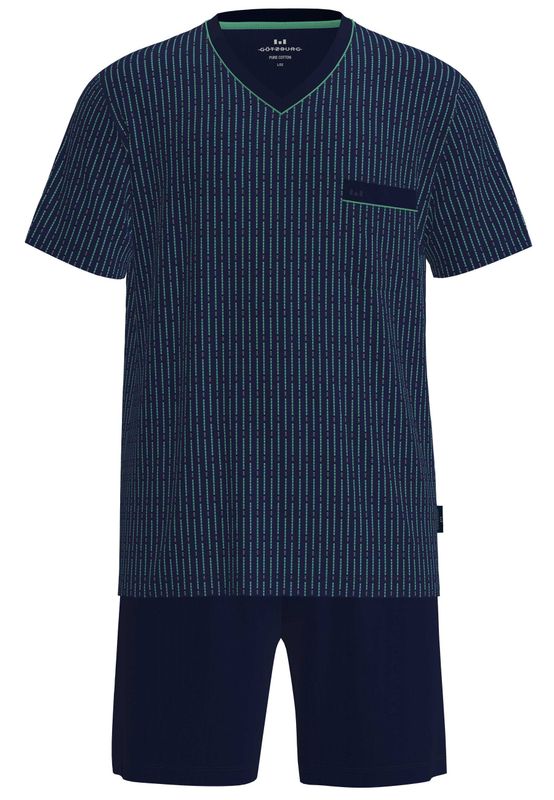 Gotzburg heren shortama marine/groen